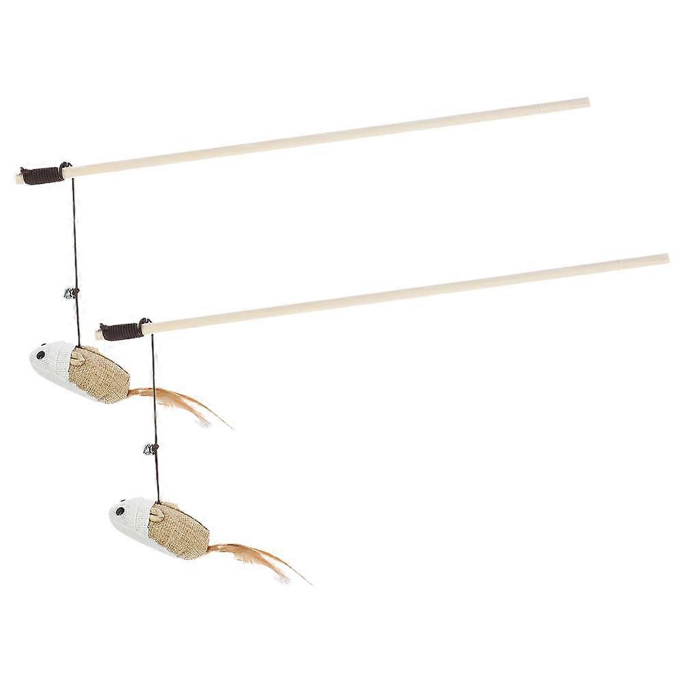 Interactive Cat Teaser with Mouse for Cats 8Pcs Toy Set