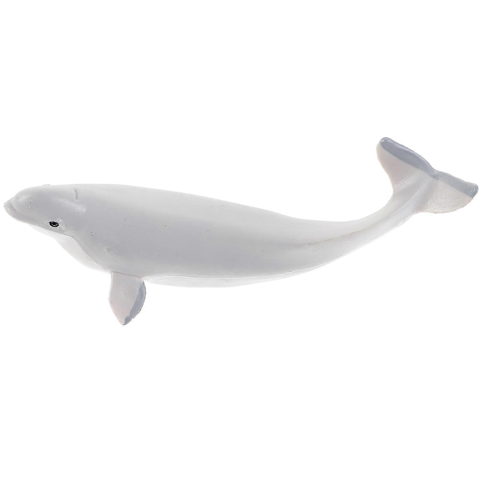 Realistic Simulation Whale Figure 3Pcs Whale Shaped Model For Nursery Decoration Grey Color Marine Style