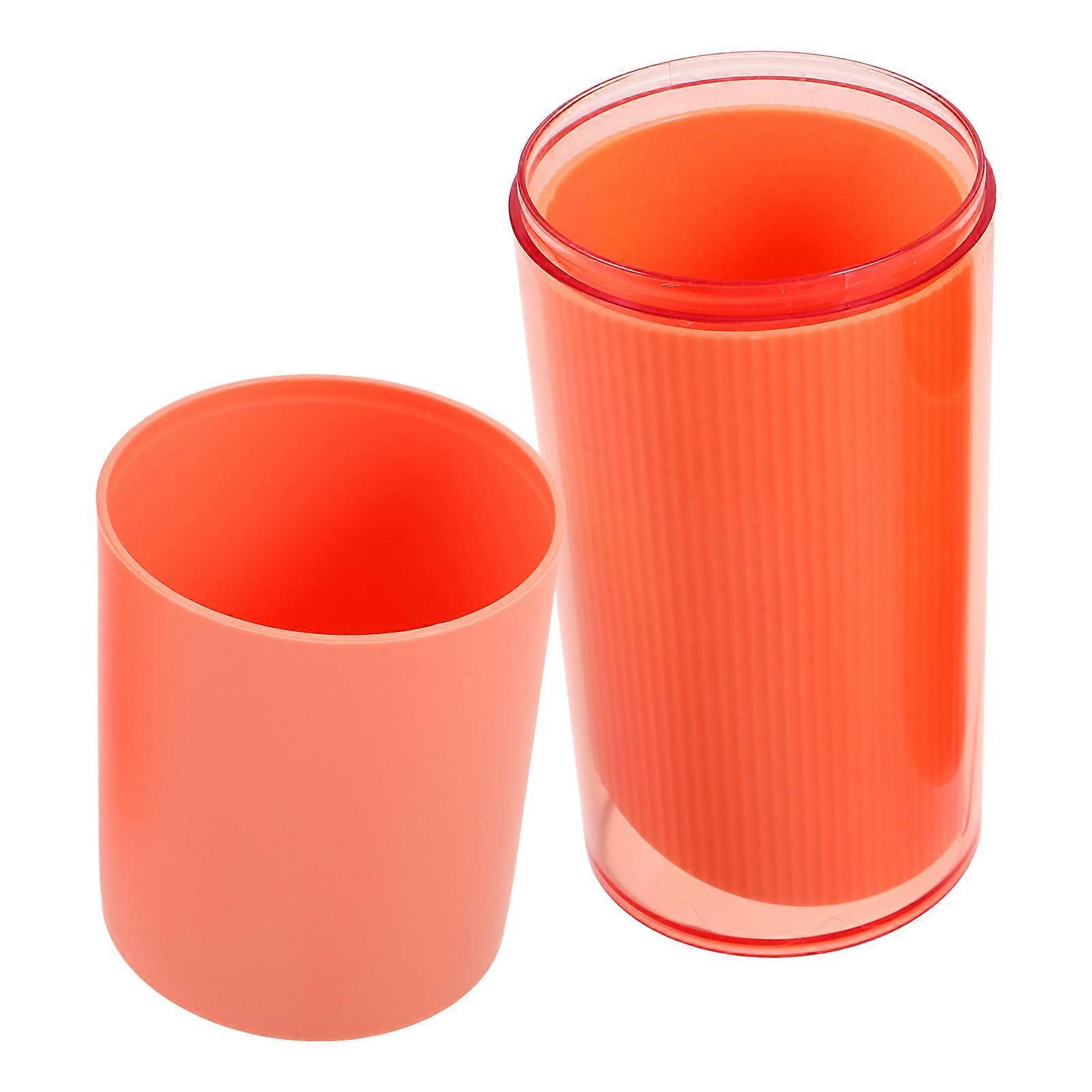 Fashionable Travel Toothbrush Holder 3Pcs Portable Oral Care Container For Home Office Camping Use Rectangular Shape
