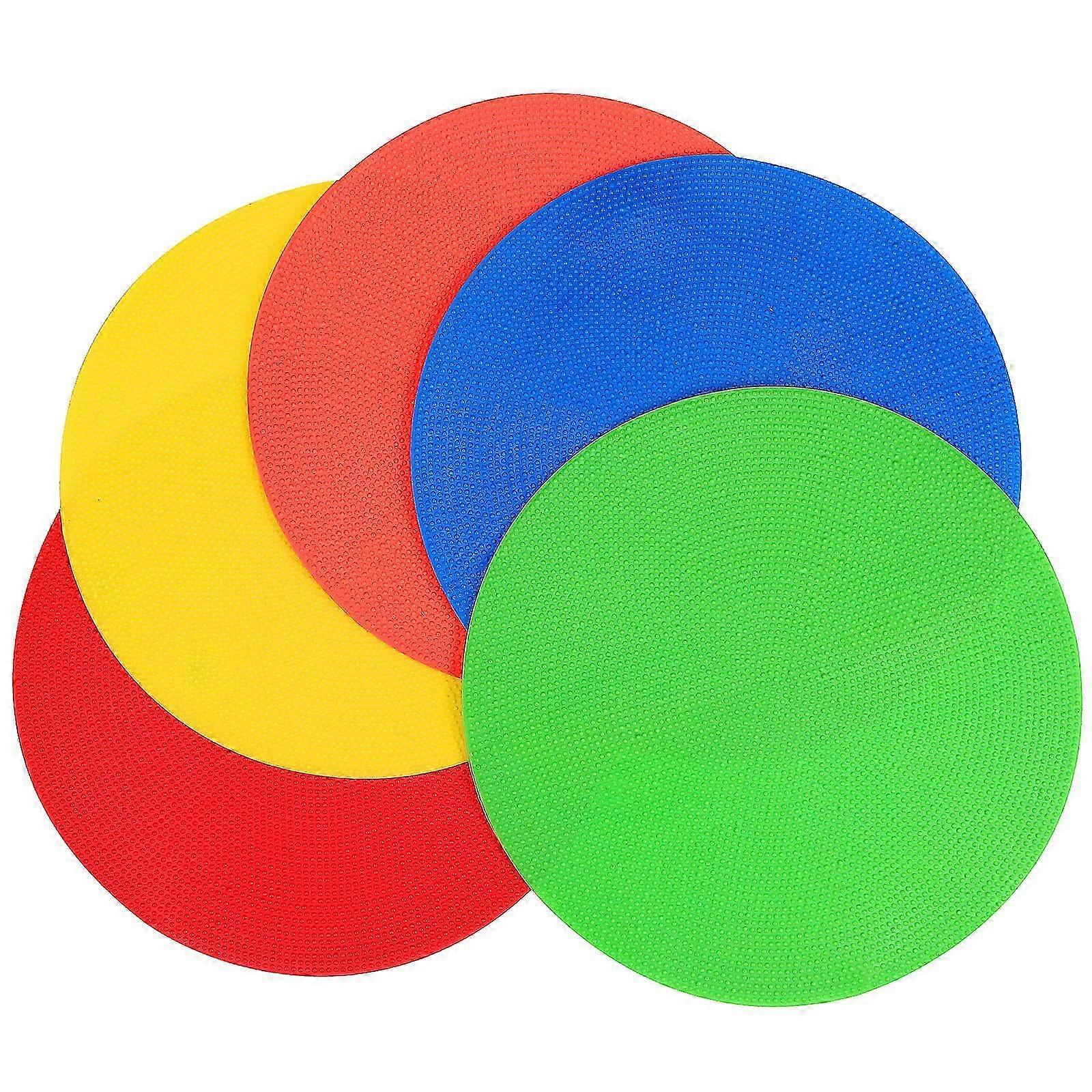 5pcs Spot Markers Flat Pads Floor Dots Field Markers Speed Agility Training Pads 2025