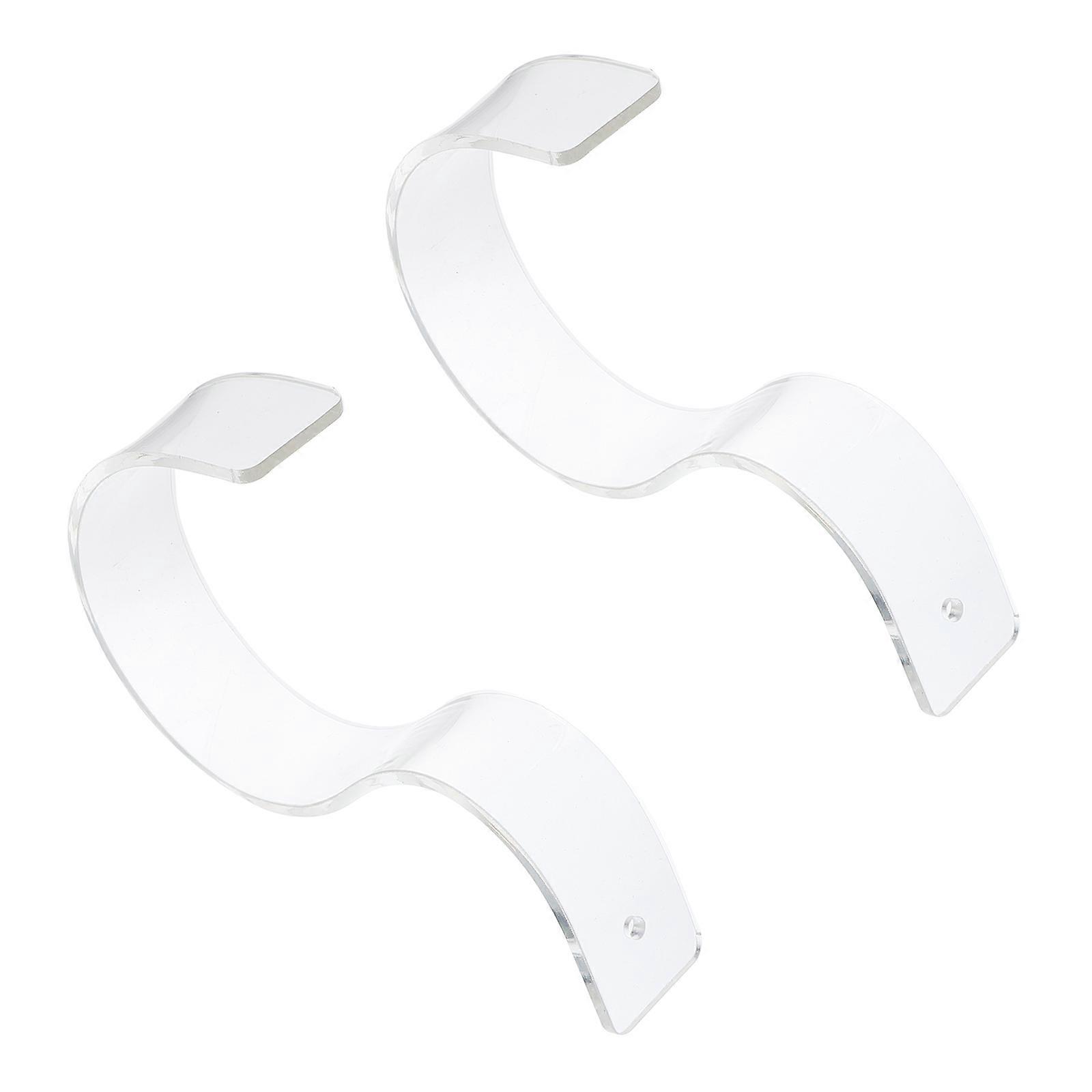 Creative Acrylic Belt Display Rack 6Pcs Ideal For Retail Store Supermarket Merchandising Transparent Rectangular Storage Accessory