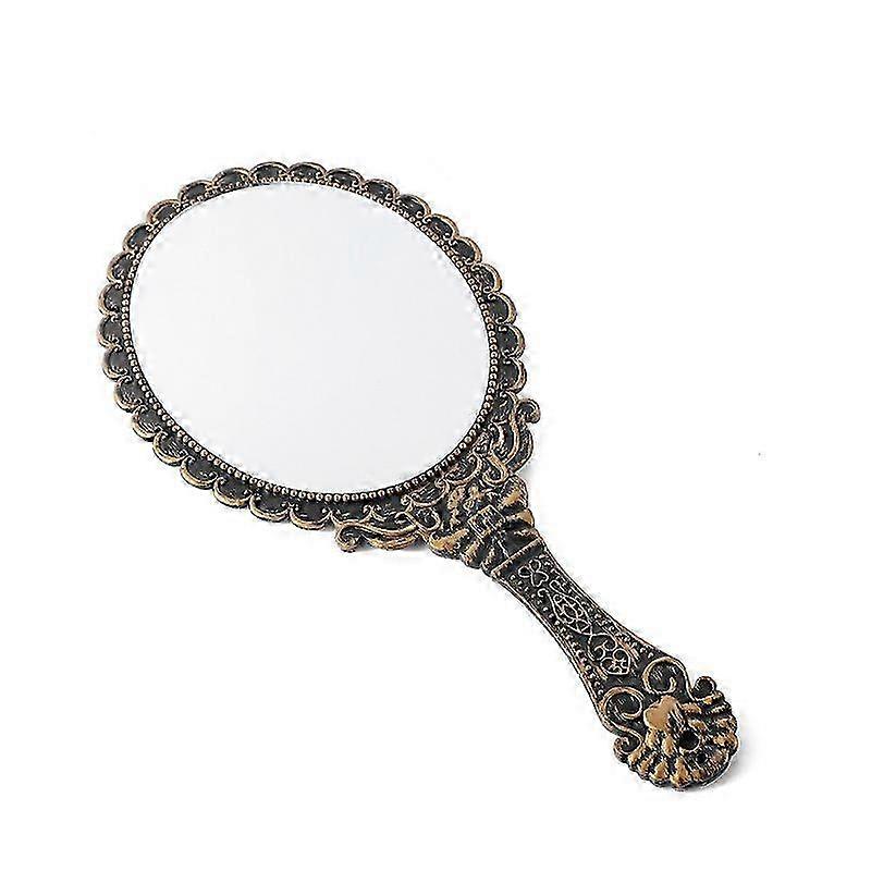 2025 Creative Vintage Pattern Makeup Mirror, Portable Lace Mirror, Handheld Mirror