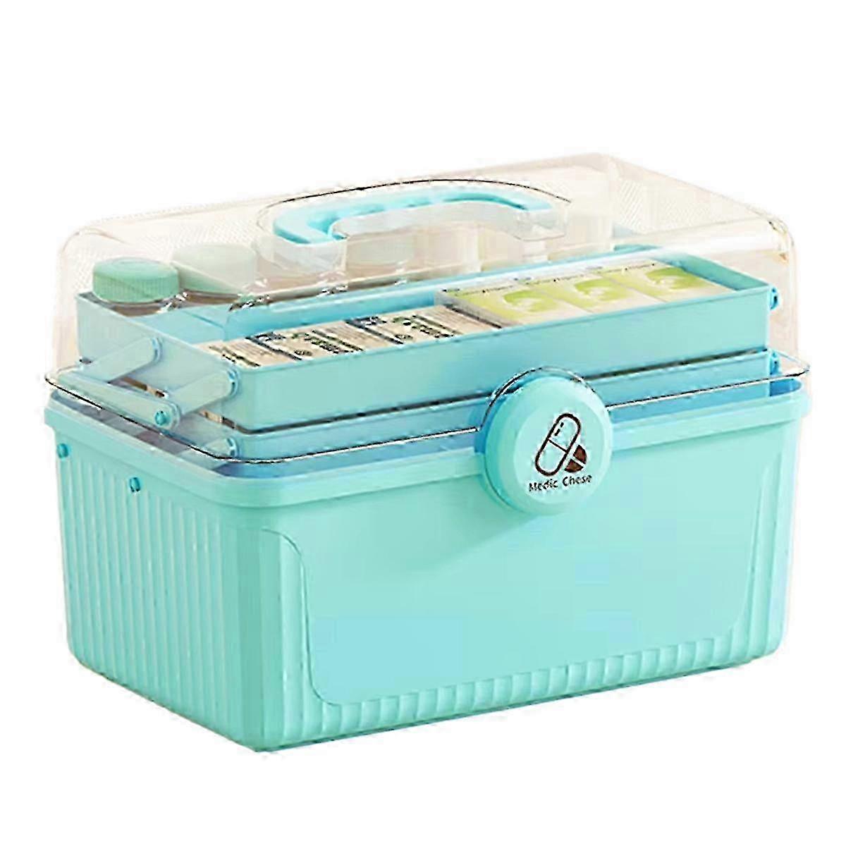 2025 Portable Multi-Layer Medicine Organizer Box Large Capacity Kit B