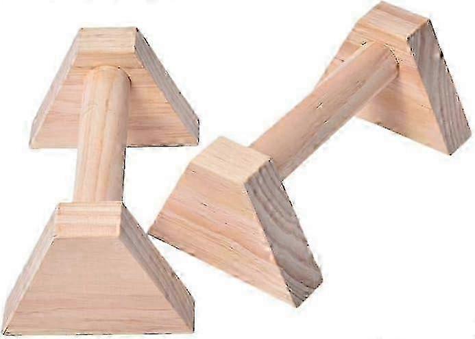 Punnerrustuki, puinen kiinnike, 2 osaa, rinnakkaispunnerrustanko, kuntosali, kaksoiskahvaiset liikuntatangot, kaksoistanko, punnerrus S