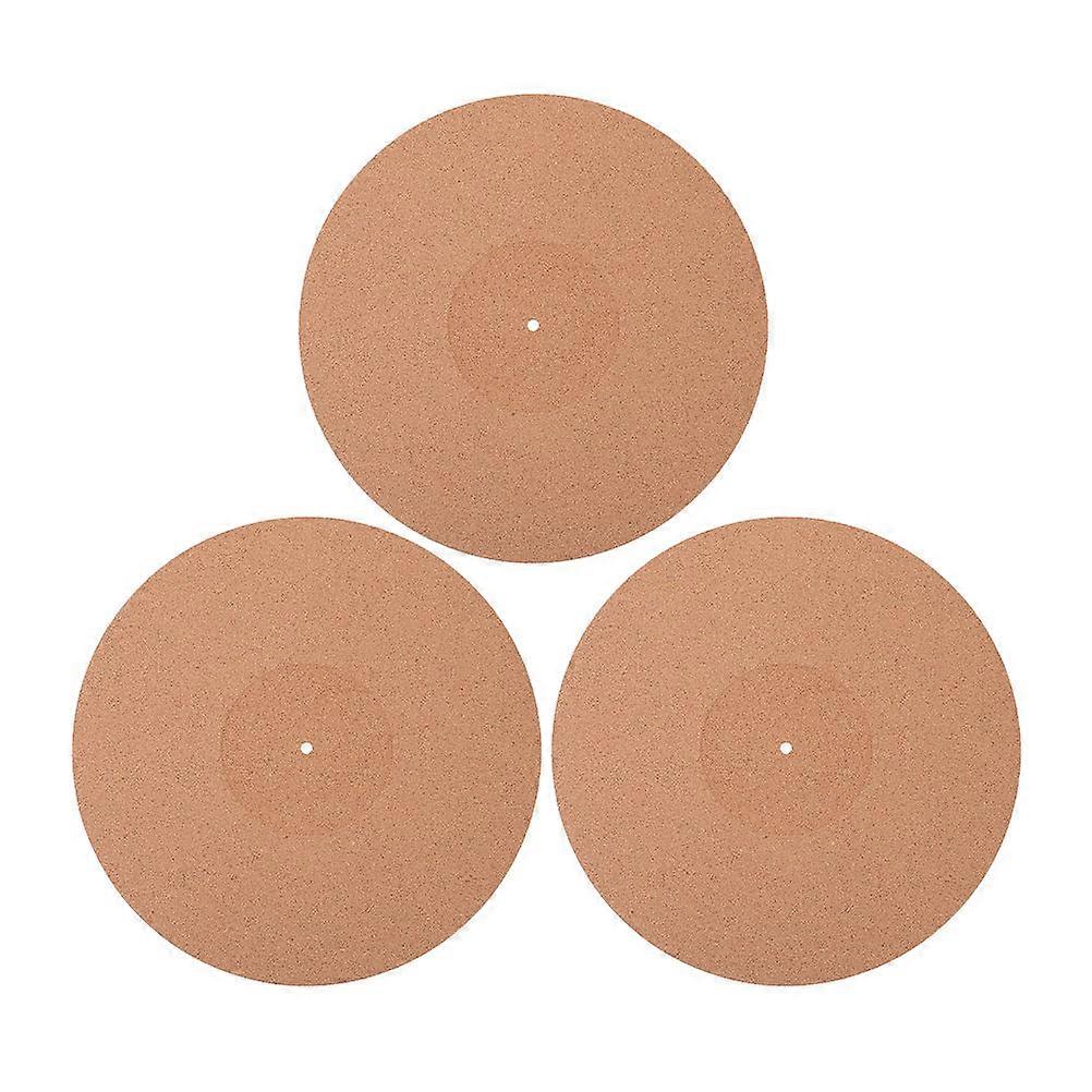 Square Cork Turntable Mat 9 Pcs Anti-Static For Vinyl Collectors Music Enthusiasts Absorbing Shock Home Studio Use