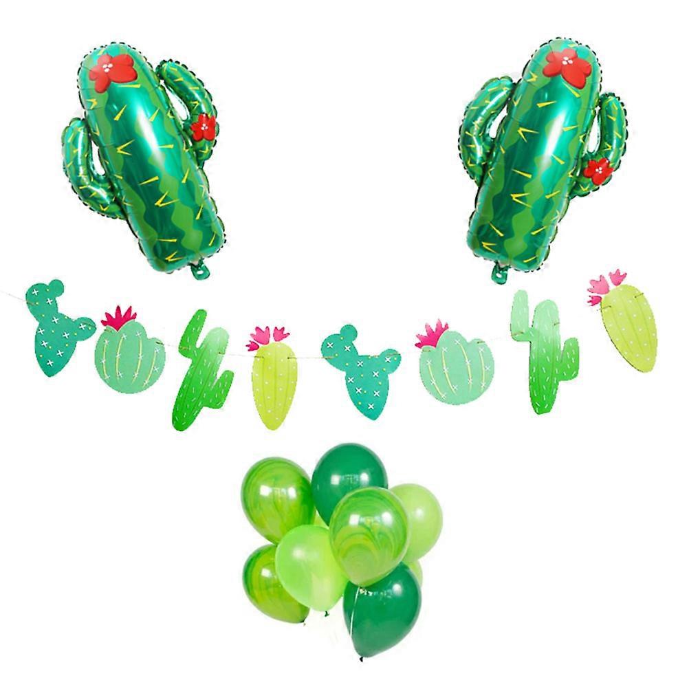 Cactus Balloons Latex Balloons Set for Party Use Including 12Pcs Pieces