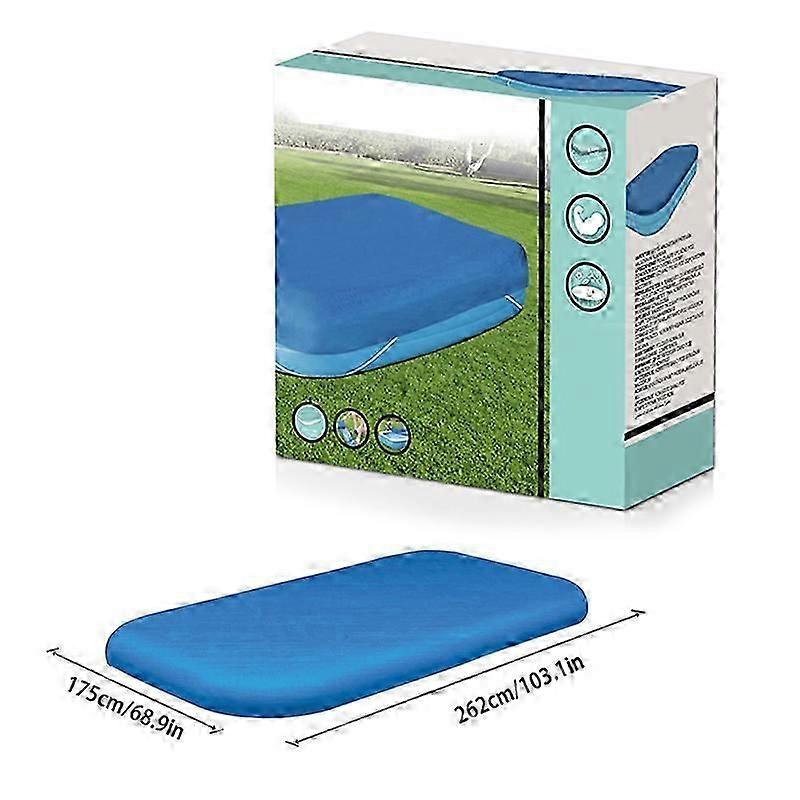Rectangular Pool Cover Rainproof Windproof Dust Resistant Sun Protection For Swimming Pool