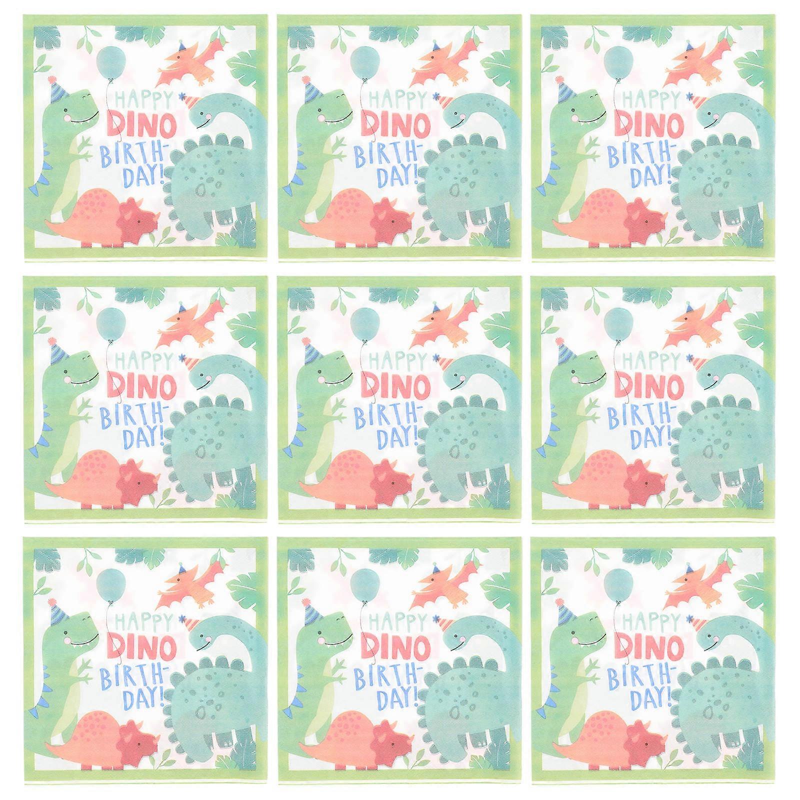 Dinosaur Napkin Birthday Table Decoration for 160 Sheets