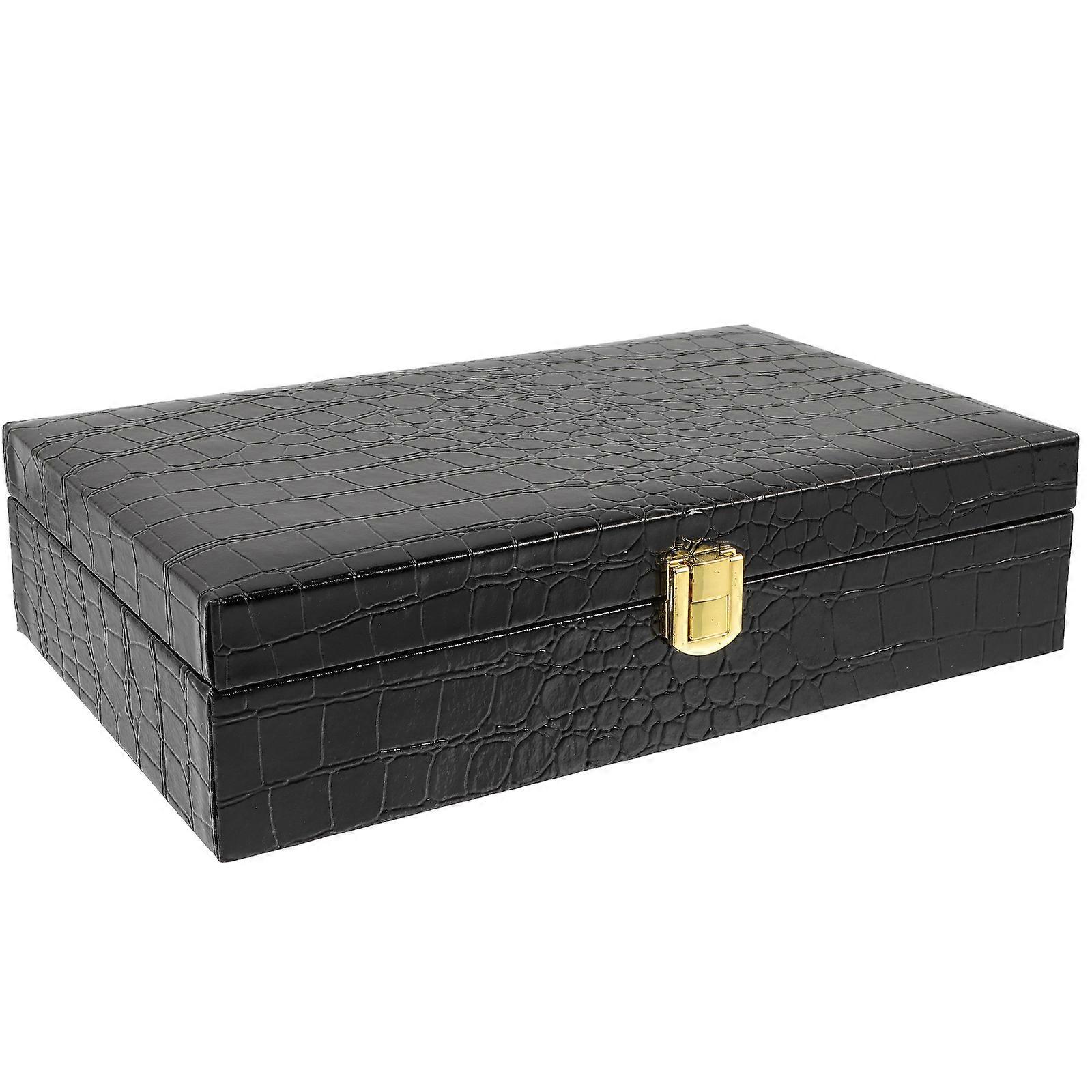 Portable Cigar Case Flip Cover Storage Box for Travel Use 3Pcs Set