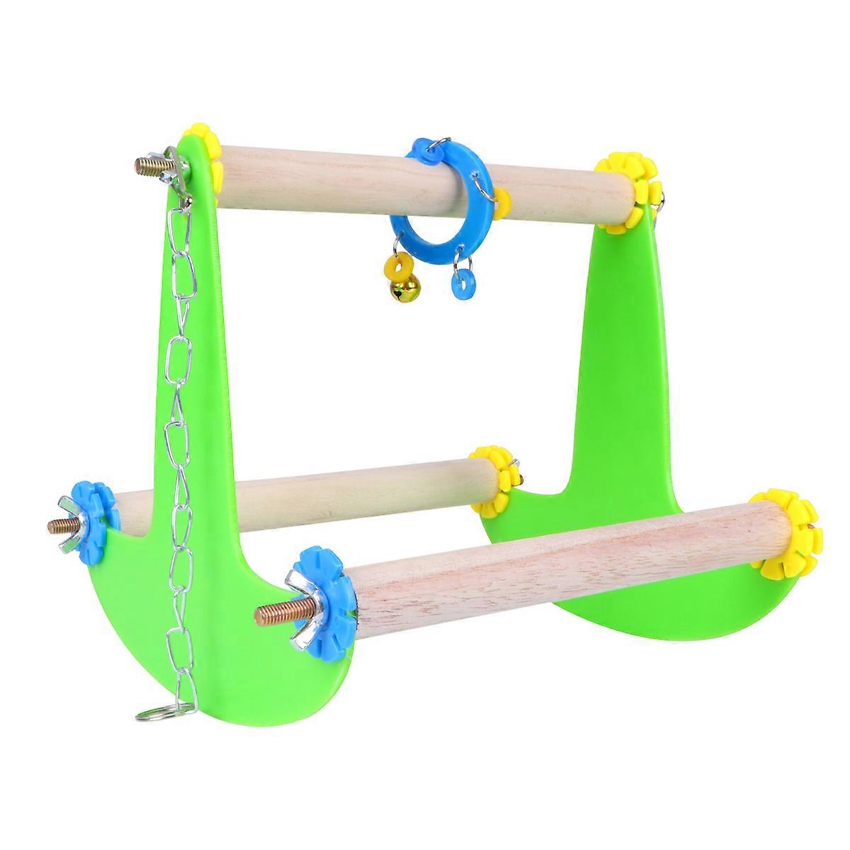 Pet Training Stand Bird Swing for Parrot 2Pcs Playing Jumping Board