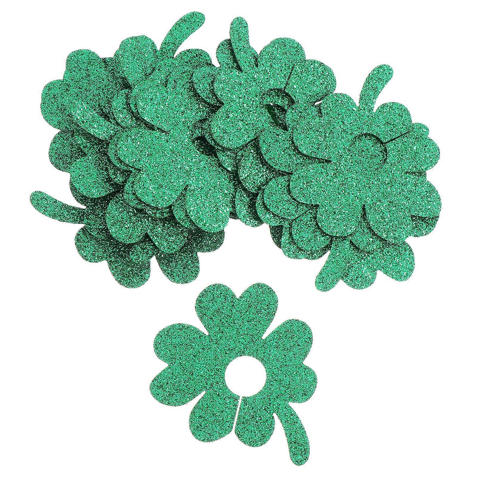 12Pcs Wine Glass Tags Clover Shape for Decor St Patrick's Wine Charm Set