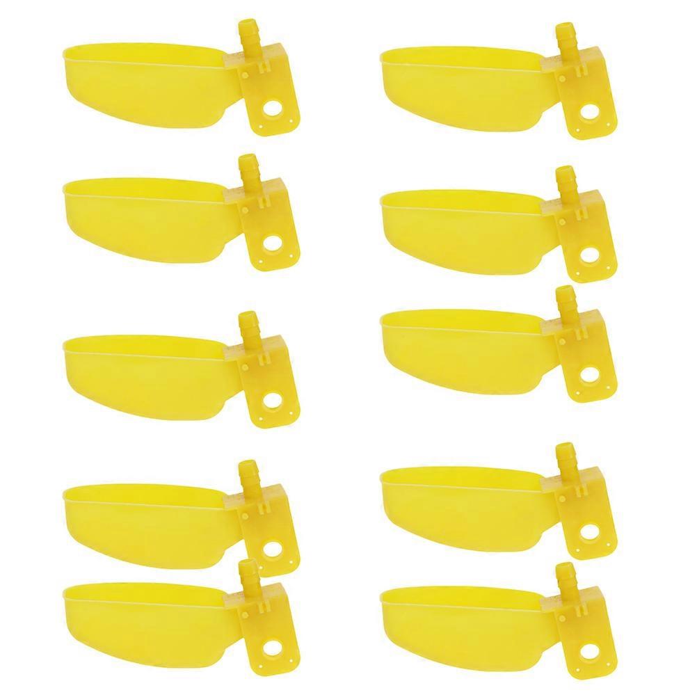 Yellow Poultry Watering Cup for Automatic Refill Waterer 20Pcs