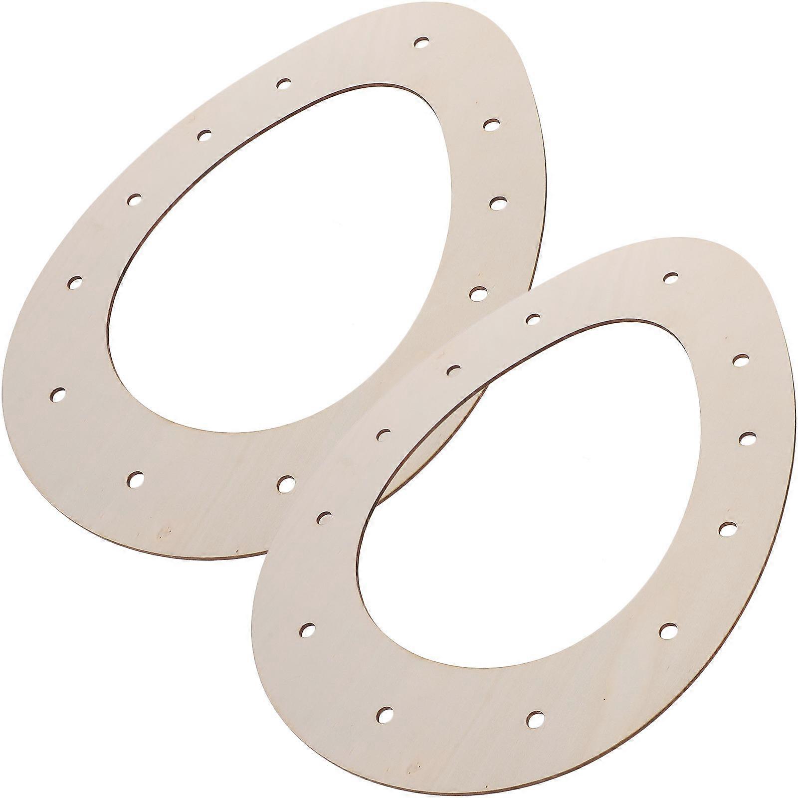 Egg Shaped Wreath Frame Wood DIY 10Pcs Easter Floral Wreath Frames