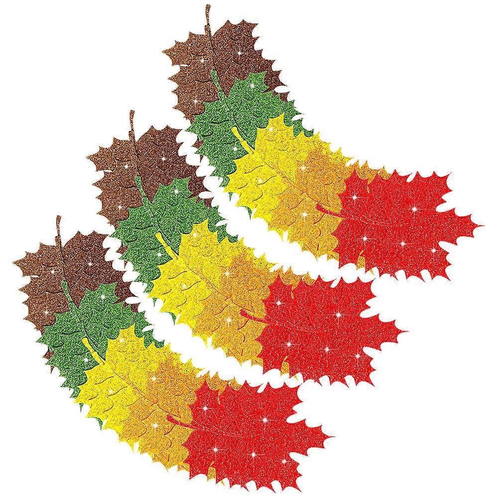 Decorative Leaf Shape Maple Leaves For Autumn Season Party Supplies 10X10CM Assorted Color 200 Pcs