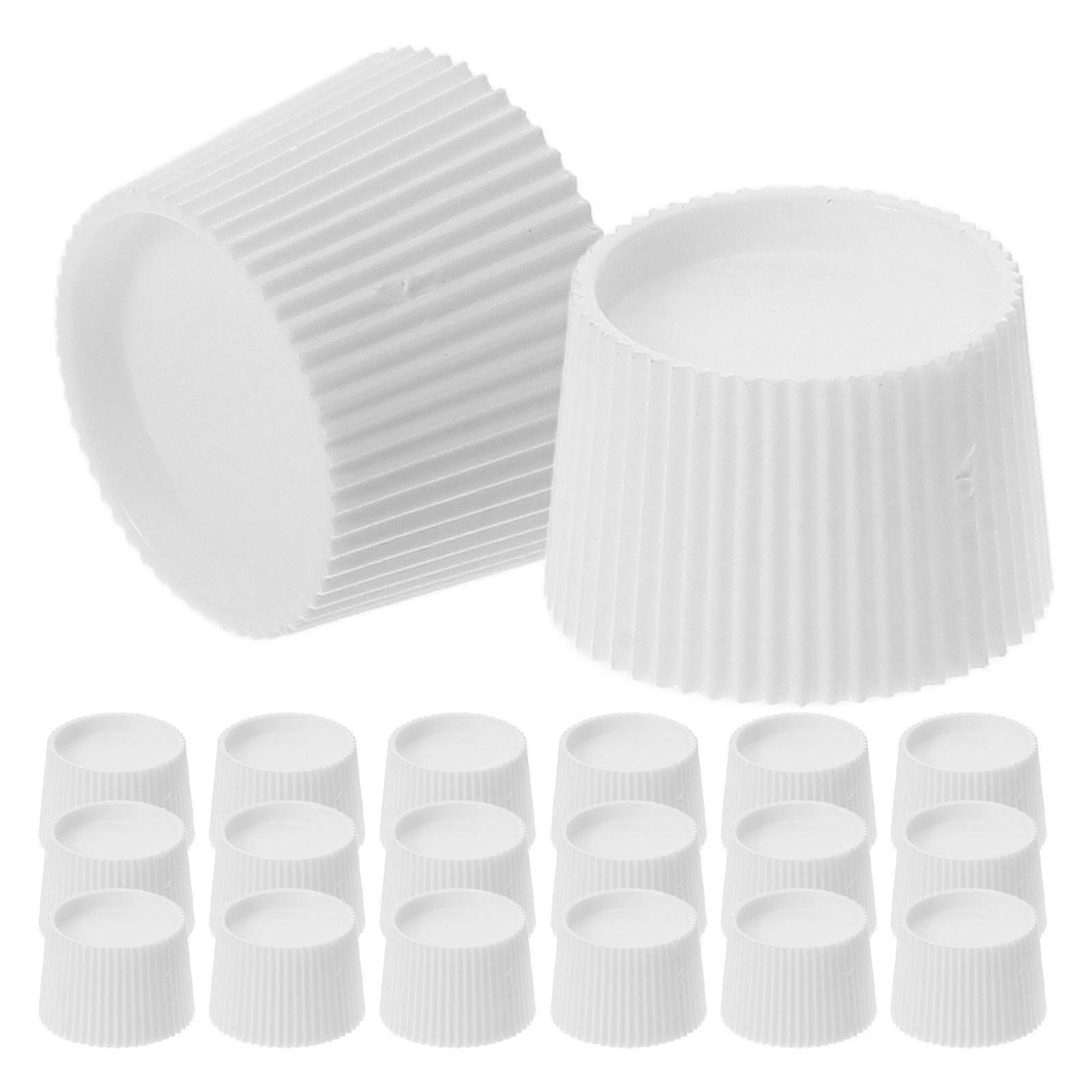 Toothpaste Container Lid Screw-in Plastic Cap for 200Pcs Bulk Pack