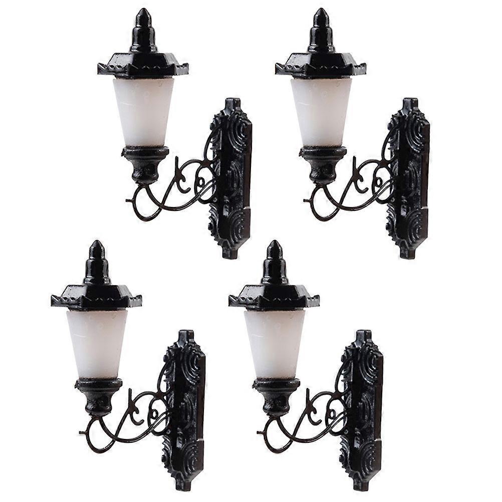 Mini Wall Lamp Tiny Wall Lamps for Decor 20Pcs Black Miniature Lighting