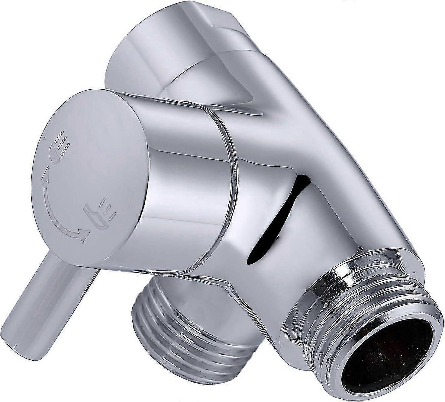 Solid Metal Shower Arm Diverter for Hand Held Showerhead and Fixed Spray Head, G