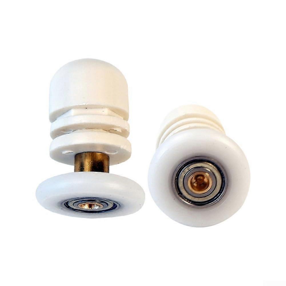 4PCS Shower Door Pulley System With Eccentric Brass Rollers, 23MM Replacement Kit For Worn Shower Door Components