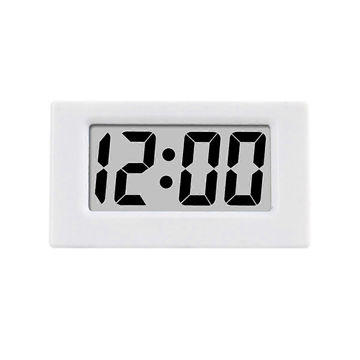 Mini Clock LED Screen Lectronic Digital Alarm Desktop Clock White