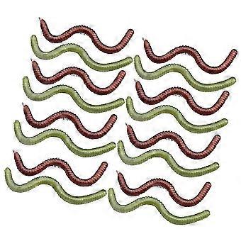 Leurres de pêche souples ensemble réutilisable résistant à la déchirure accessoires de pêche 50Pcs