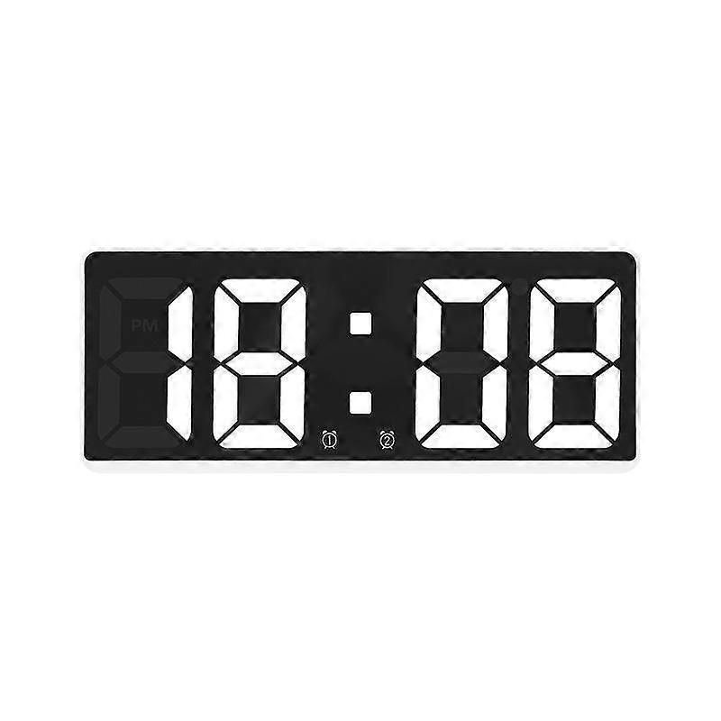 Creative Number Clock Color Nightlight Temperature Calendar Alarm Clock LED Large Number Electronic Clock Backlight Home Decor