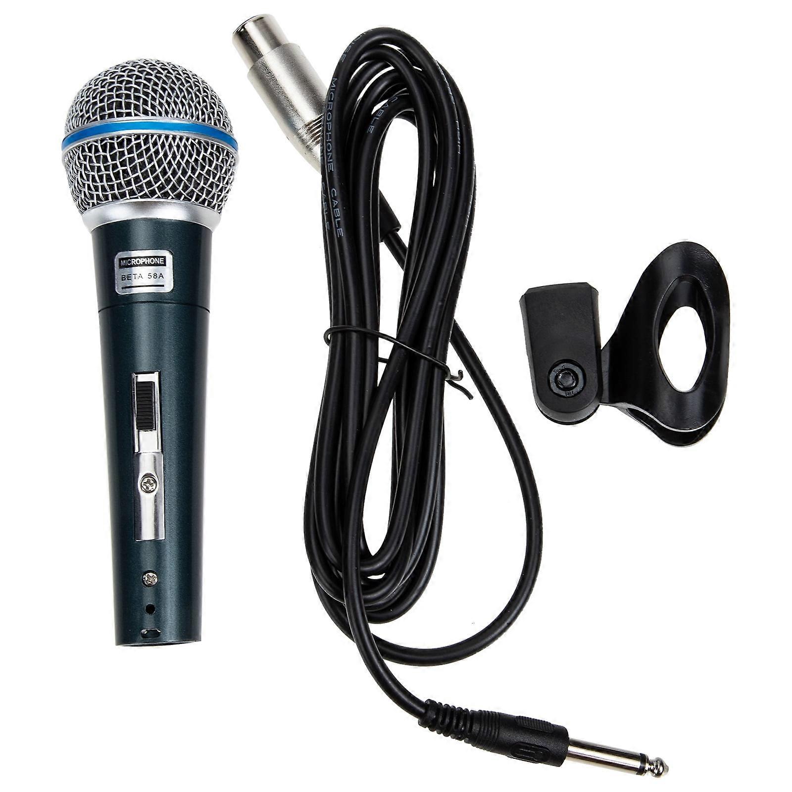 Hemoton Microphone Wired Portable Corded Mic Handheld Singing Home Dynamic Speech Ktv Vocal Universal Lightweight Machine