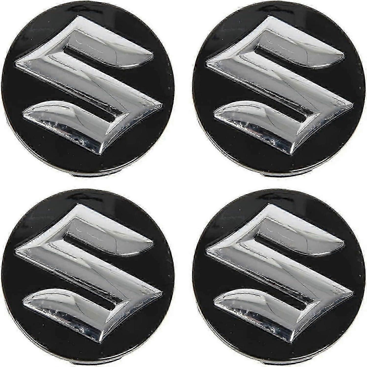 4pcs 54mm Car Hub Center Caps for Suzuki Swift SX4 S-cross Ignis Vitara Solio Bandit Swace, Anti-Rust Hub Cap Decoration