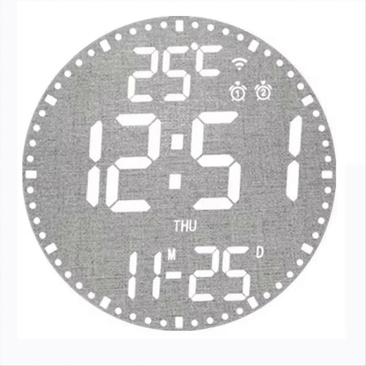 Digital Electronic Clock Calendar Wall Clock Living Room Decoration,B