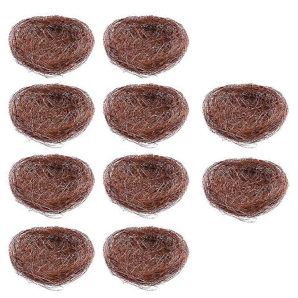 10 Pcs Winter Table Decor Hamster House Cave Rustic Easter Party Decorations Craft Bird Nests