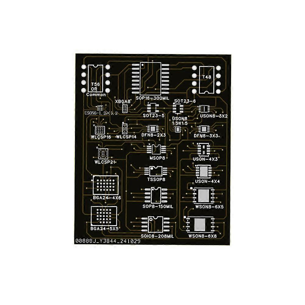 T22 Burning Seat 22-in-1 -siru BIOS-lukijan/kirjoittimen sovitinkortti WSON8 QFN8 -testipaikka 4 x 4 ROM Errom