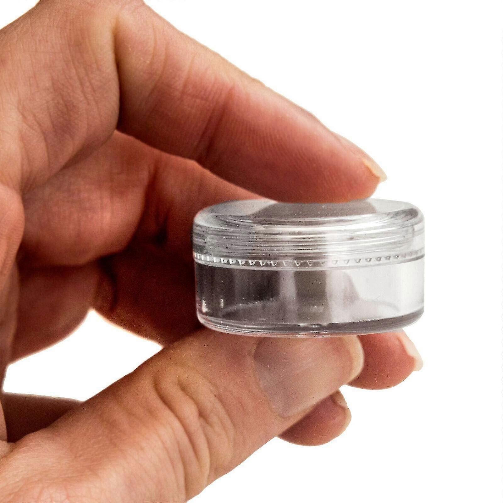 30pcs 5ml 5g Round Craft Jars / Pots With Clear Lids. Samples, Glitter, Cosmetics Jdc