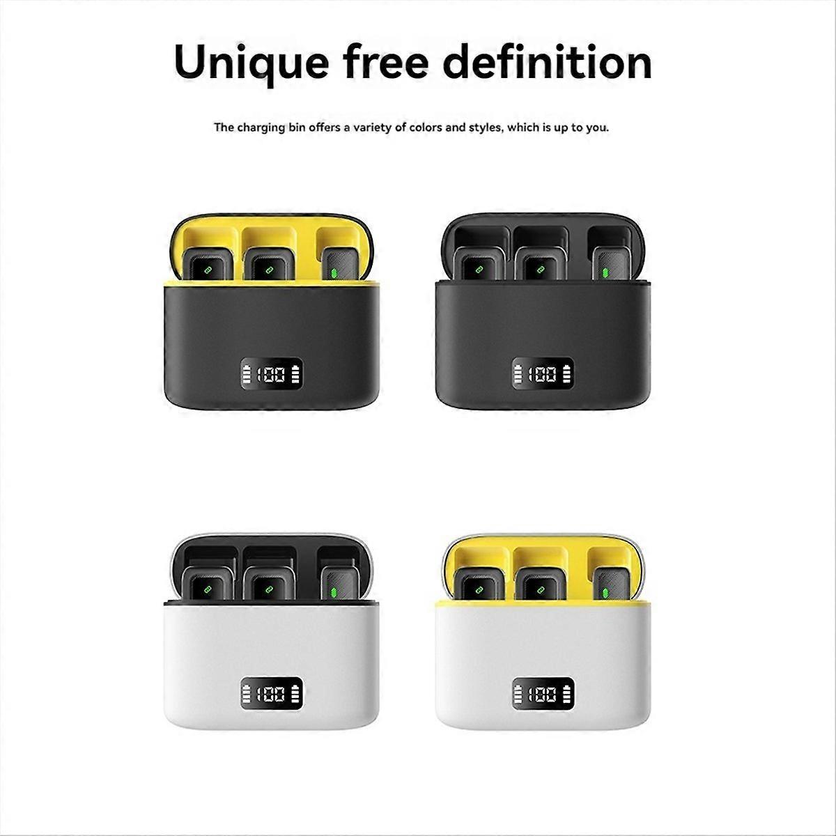 M8 Pro Wireless Lavalier Microphone with LCD Display B