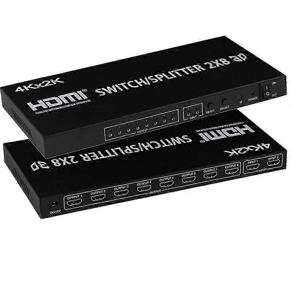 25-26 HDMI 2-in-8 Full HD 4K x 2K Video Switch