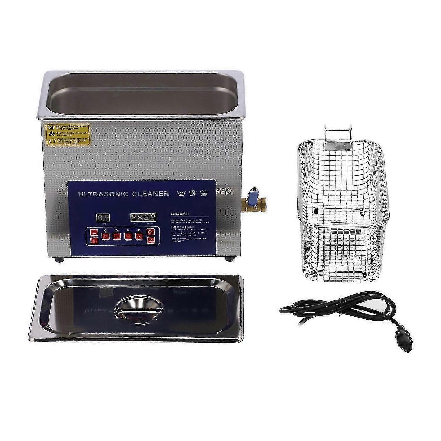Degassing Ultrasonic Cleaner 6L 2Frequency 40kHz/33kHz Timing Heating Digital Display MH031G