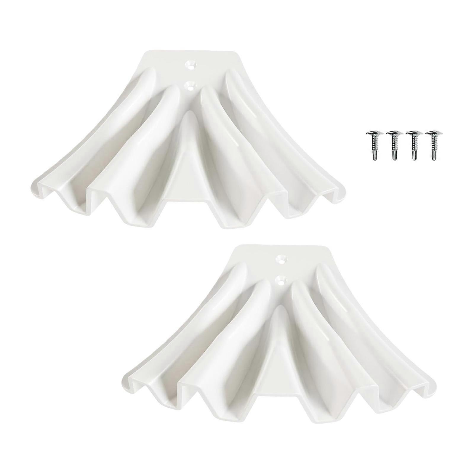 Downspout Extension Pipe for Rainwater Dispersal - twin Size Fit 3x4 & 3x2 Downspout, Anti-Clog Design & Tool-release Installation（White-2pc)