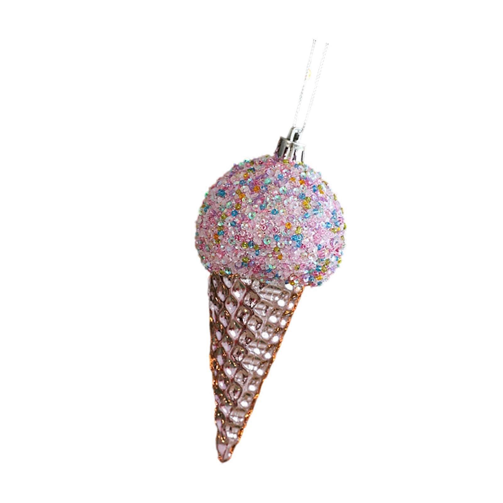 Sparkling Christmas Tree Decoration Shatterproof Plastic Christmas Baubles Hanging Ornament For Shop Window Display Multicolor