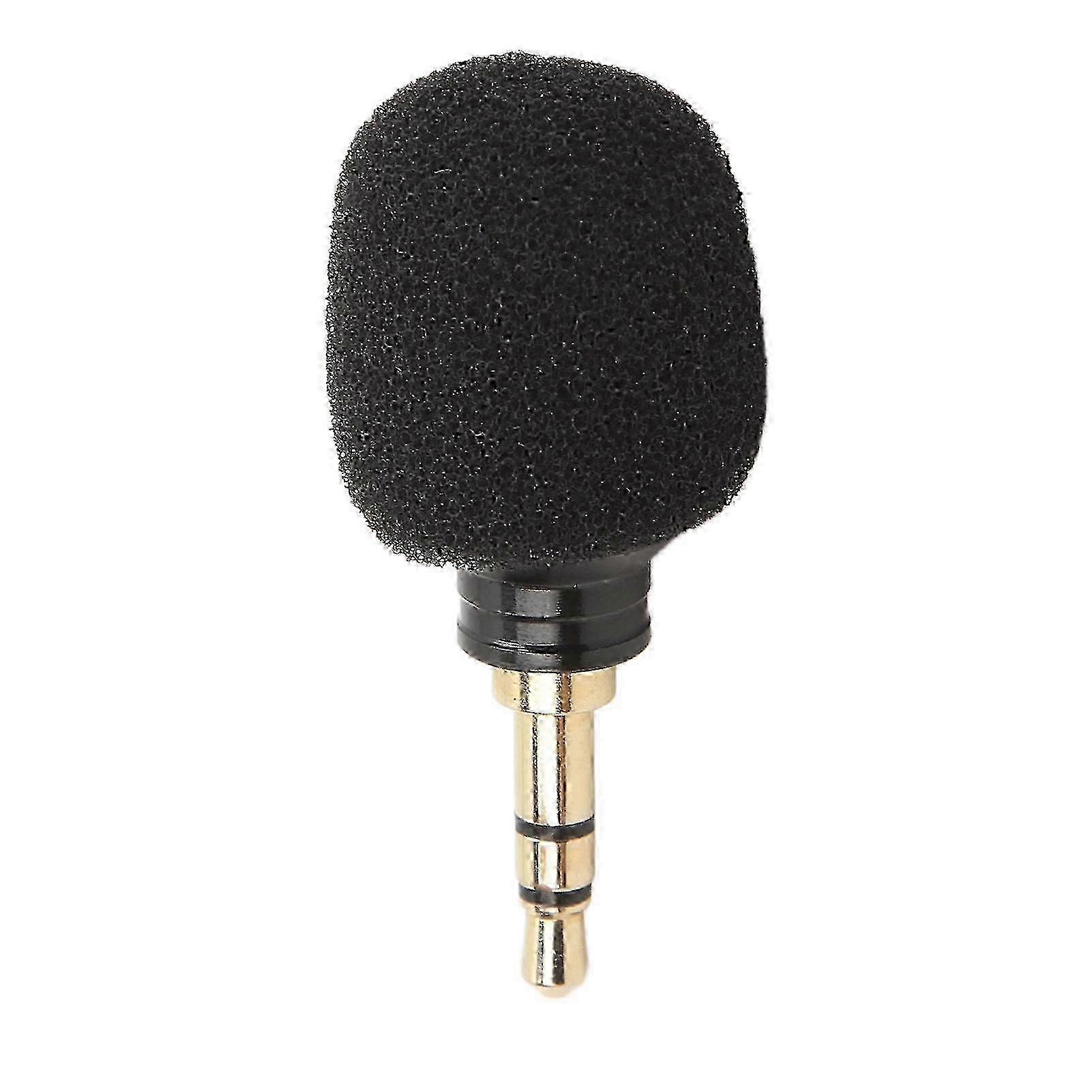 Mini Camera Condenser Microphone, High Sensitivity Noise Canceling Omnidirectional 3.5mm Plug