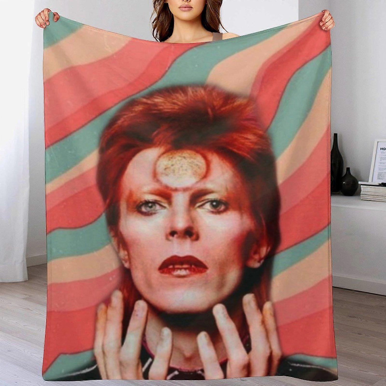 David bowie sandfrei nukkaantumaton ja mukava peitto toimistoon ja matkoille, ei karvanlähtöä, lämmin sametti, pehmeä ja kestävä