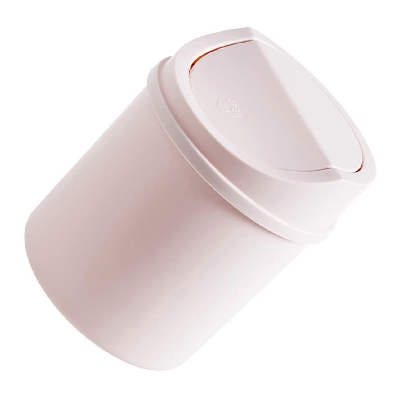 Compact Storage Container Desk Bin Flip Lid For Bedroom Use Recycling Double Bin Desktop Storage