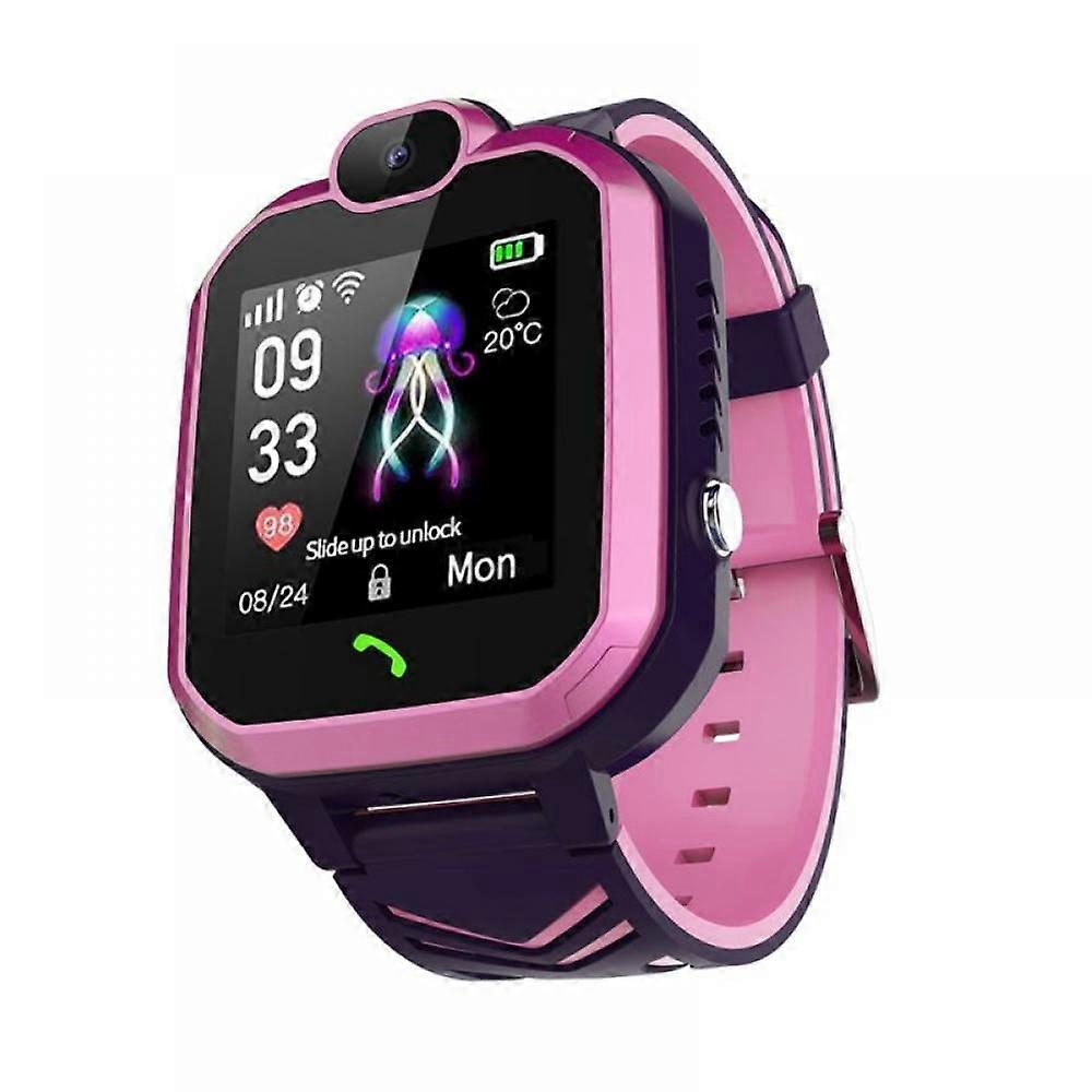 Waterproof Kids Smart Watch GPS Tracker, 1.4" Touch Screen, SOS, Phone Call, Pedometer, compatible with iOS/Android