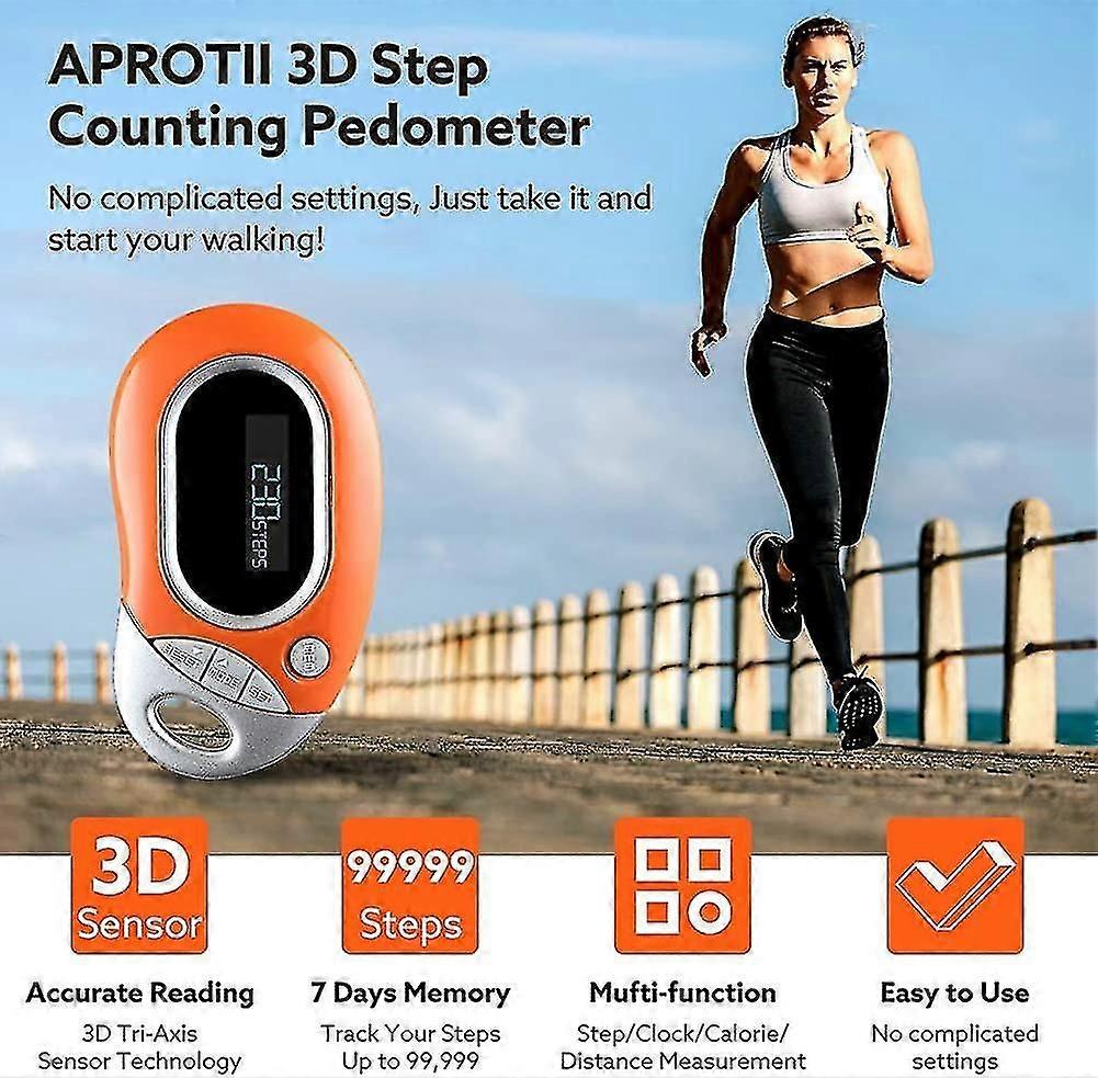 Step Counting Fitness Portable Walking Distance Calorie Mini Induction Accurate