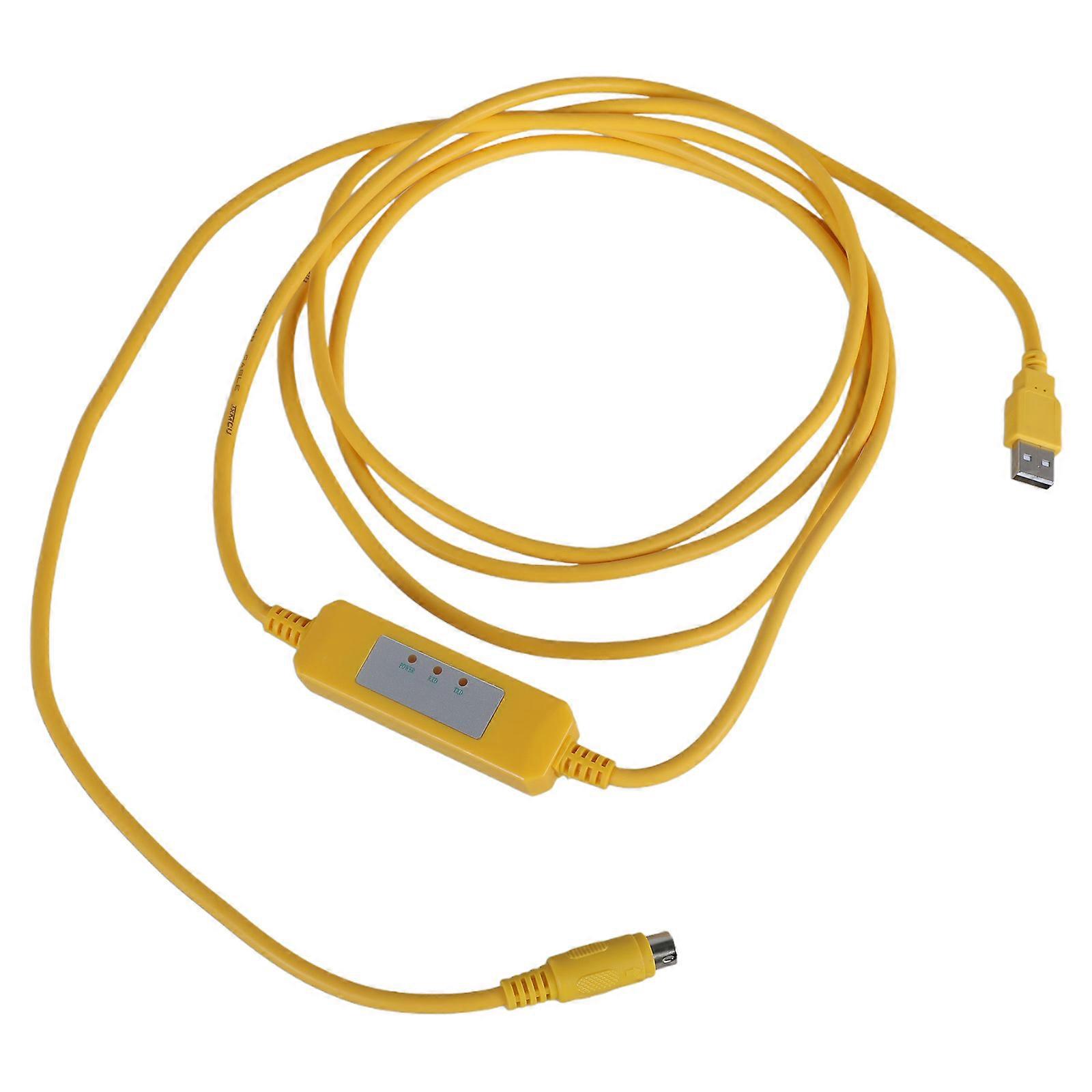 Suitable for Delta PLC Programming Cable DVP ES EX EH EC SE SV SS Series Download Data Cable USBACAB230 Multicolor