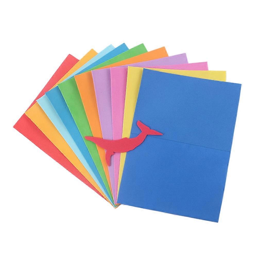 10pcs DIY Sheets Paper Colorful Sheets Assorted Colours For DIY Craft (20 x 26.5cm)