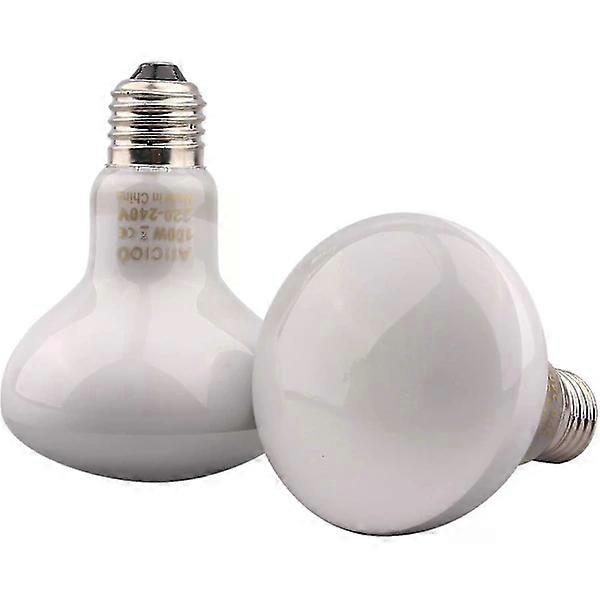 Infrared Lamp - Red Heat Light for Reptiles and Amphibians, 100w Package, White [DB] yc