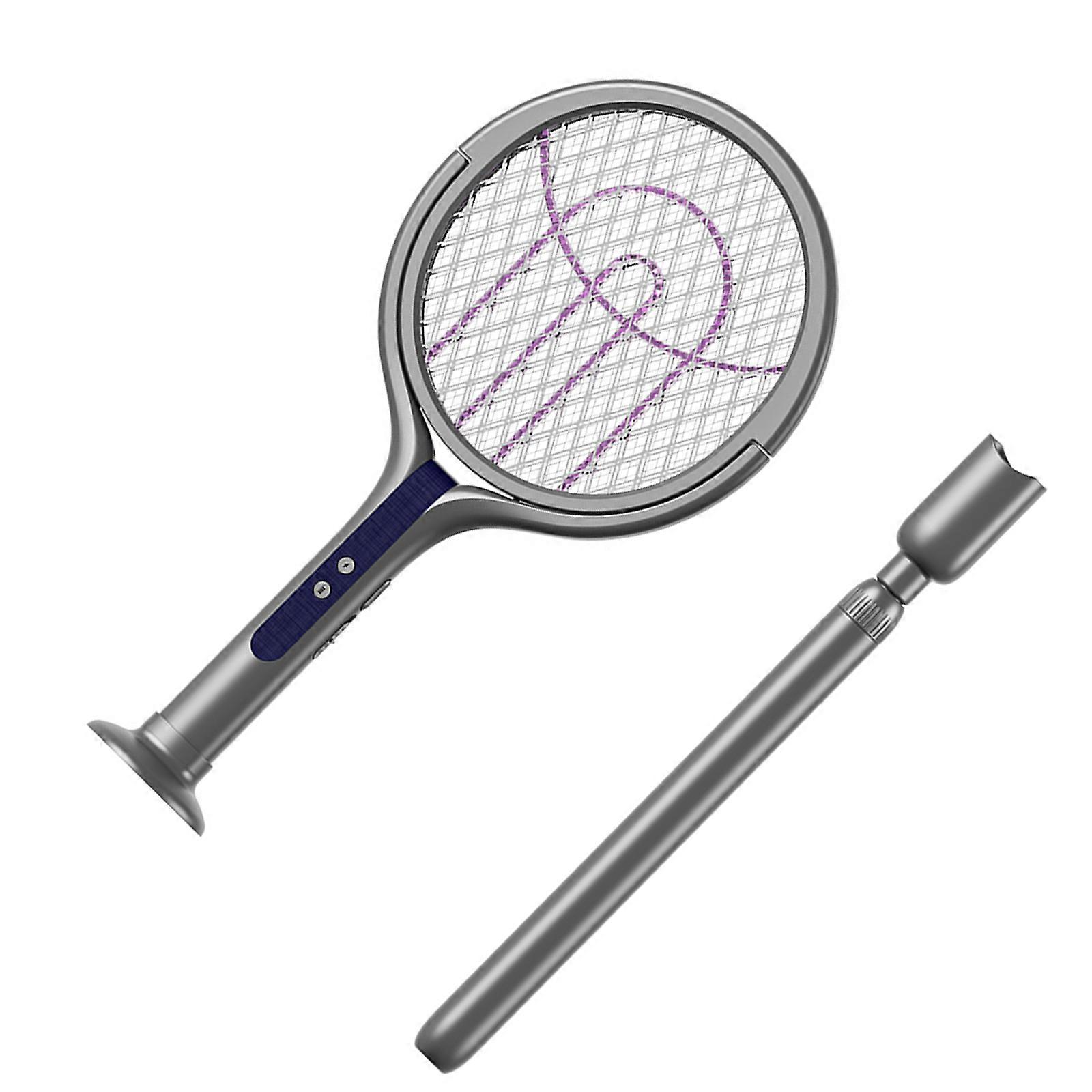 2 In 1 Extendable Electric Mosquitoes Zapper And Night Light With Adjustable Length Rechargeable for Indoor Outdoor Use Multicolor