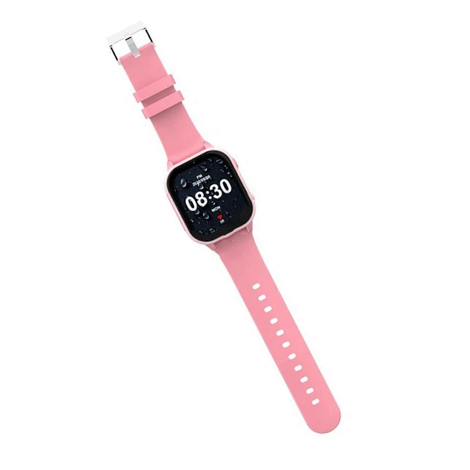 Kids Watch 4G Video Call SOS Calling IP67 Waterproof 1.85'' Display 1GB+8GB Smartwatch with Camera Tracker Location  Pink
