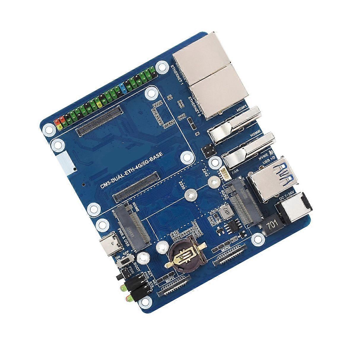 Dual Gigabit Ethernet 5G/4G Base Board Designed for 