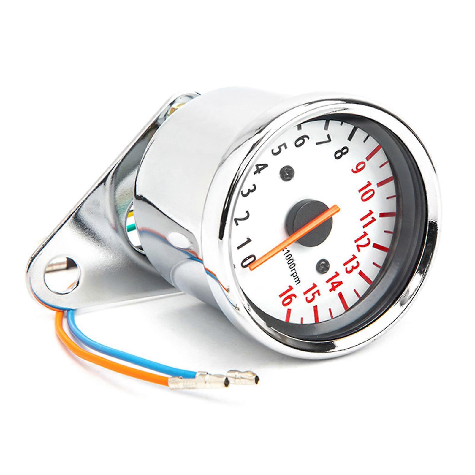 1.6W Real Time Engine Data Tachometer RPM Meter Suitable for Motorcycle Racers, Precisions Inductive Pointers Instrument Multicolor