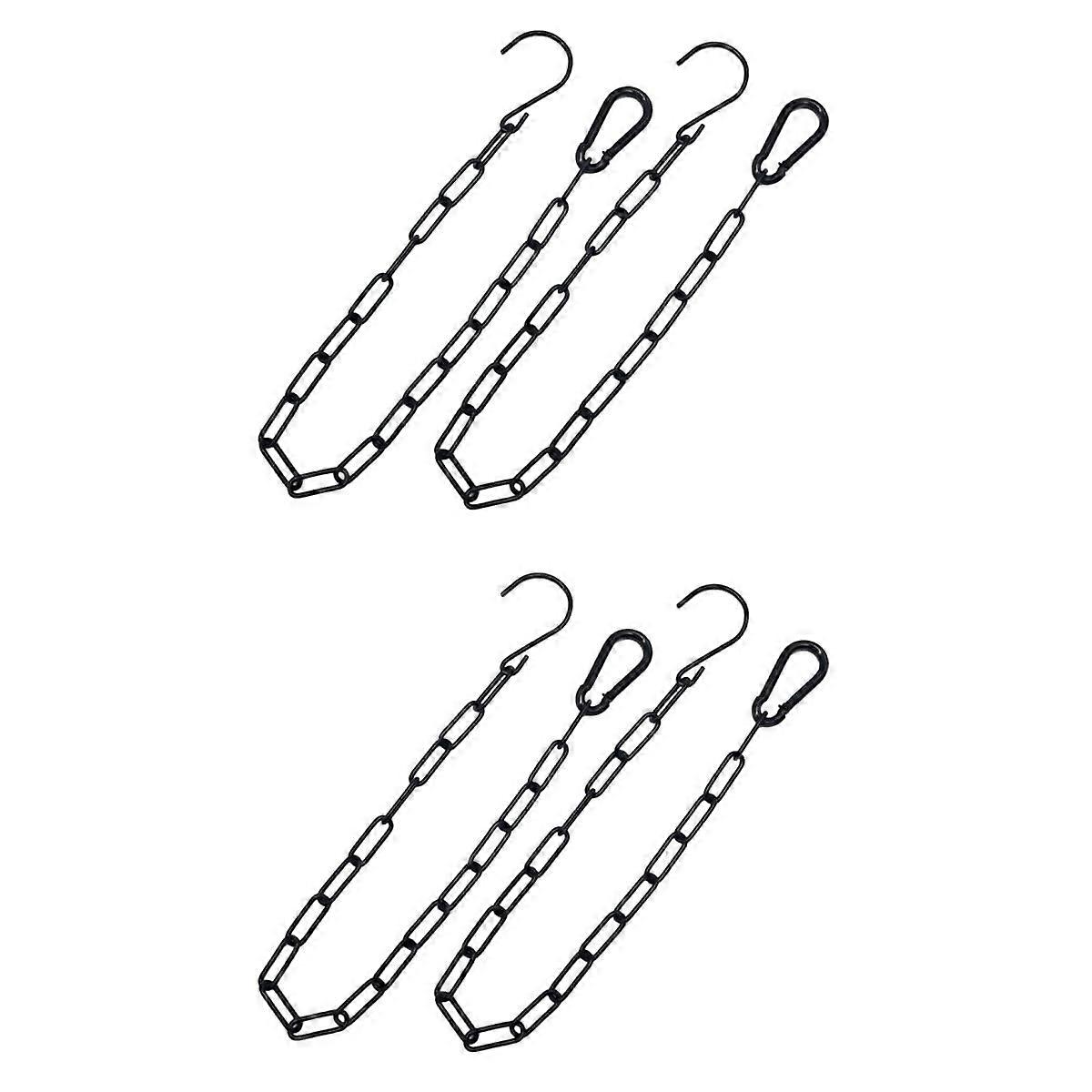 Iron Chain for Bird Feeder Replacement Chains Hanging Baskets The Side Flowerpot 4 Sets