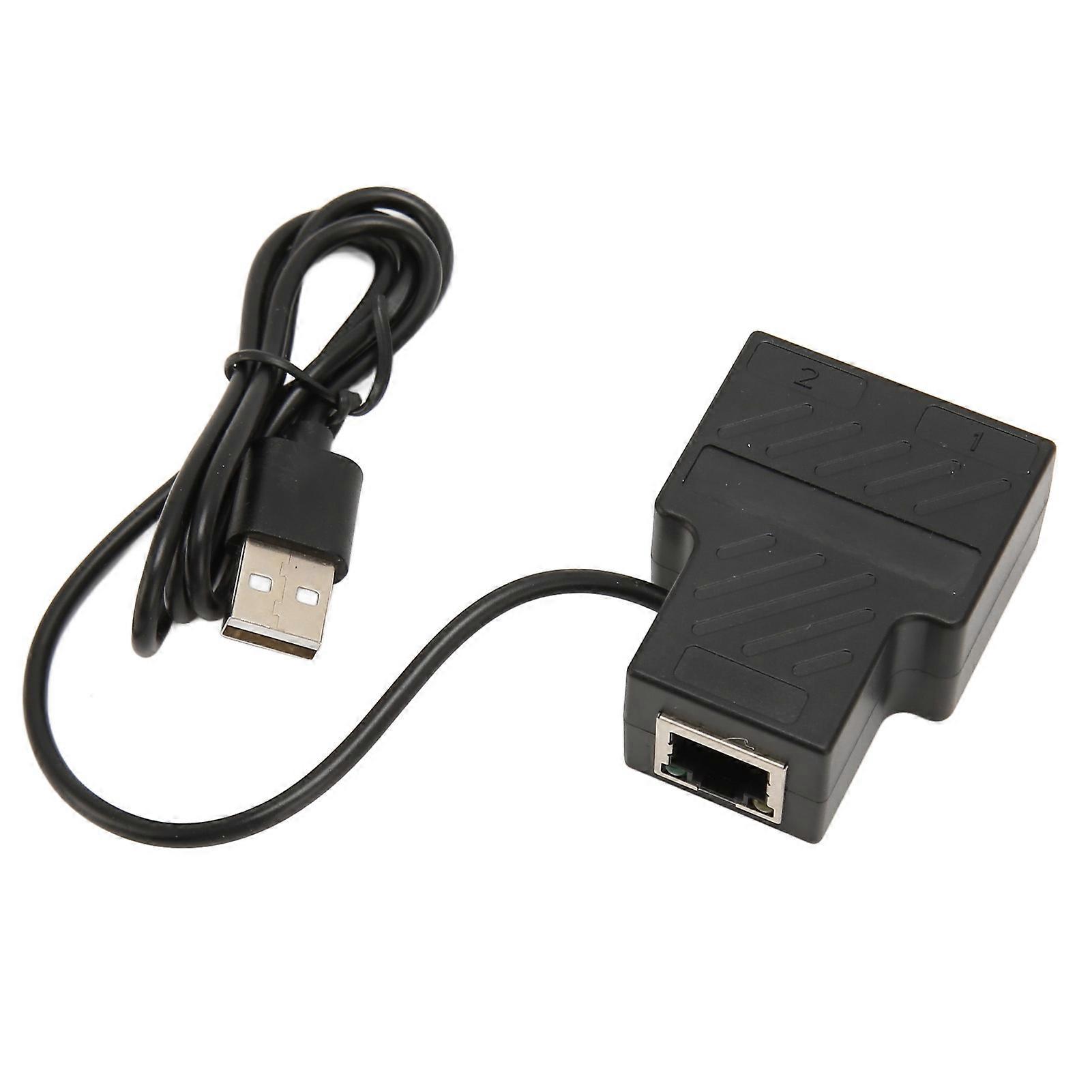 RJ45 Splitter Adapter 1 to 2 100Mbps Plug and Play Ethernet Splitter Plug LAN Network Connector for Cat5 Cat5e Cat6 Cat7 Cat8
